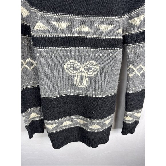 TNA Northwest Coast Lambswool Cardigan Small Cowichan Style Shawl Collar - Picture 7 of 8